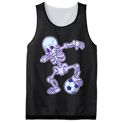 Dabbing Soccer Skeleton Mesh Reversible Basketball Jersey Tank