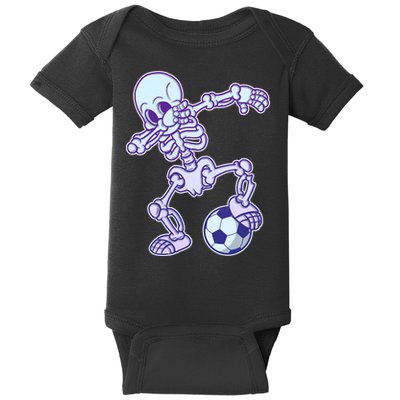 Dabbing Soccer Skeleton Baby Bodysuit