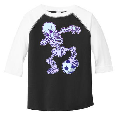 Dabbing Soccer Skeleton Toddler Fine Jersey T-Shirt