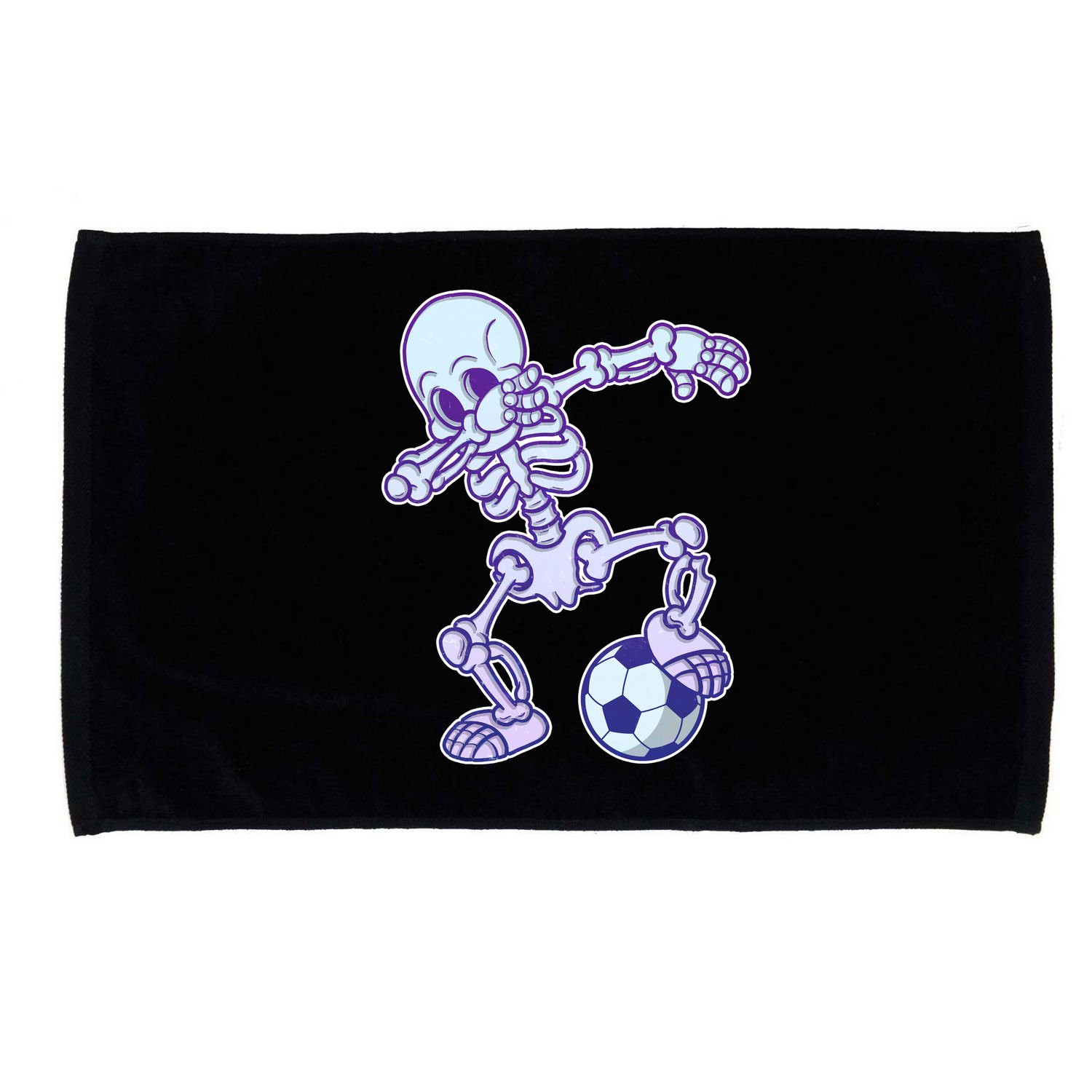 Dabbing Soccer Skeleton Microfiber Hand Towel