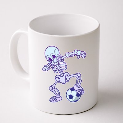 Dabbing Soccer Skeleton Coffee Mug