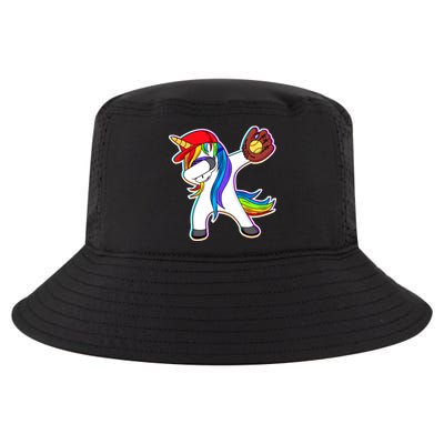 Dabbing Softball Unicorn Cool Comfort Performance Bucket Hat