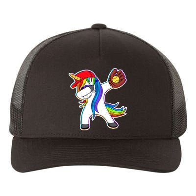 Dabbing Softball Unicorn Yupoong Adult 5-Panel Trucker Hat