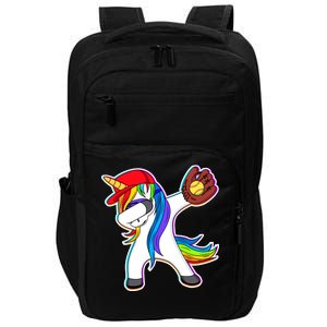 Dabbing Softball Unicorn Impact Tech Backpack