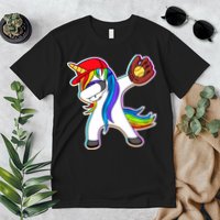 Dabbing Softball Unicorn Premium T-Shirt