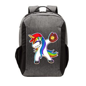 Dabbing Softball Unicorn Vector Backpack