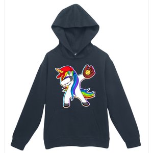 Dabbing Softball Unicorn Urban Pullover Hoodie