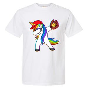 Dabbing Softball Unicorn Garment-Dyed Heavyweight T-Shirt