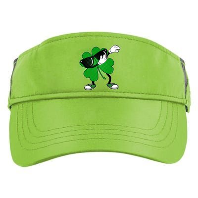 Dabbing St. Patrick's Day Shamrock Adult Drive Performance Visor