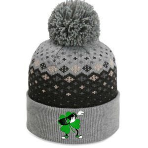 Dabbing St. Patrick's Day Shamrock The Baniff Cuffed Pom Beanie