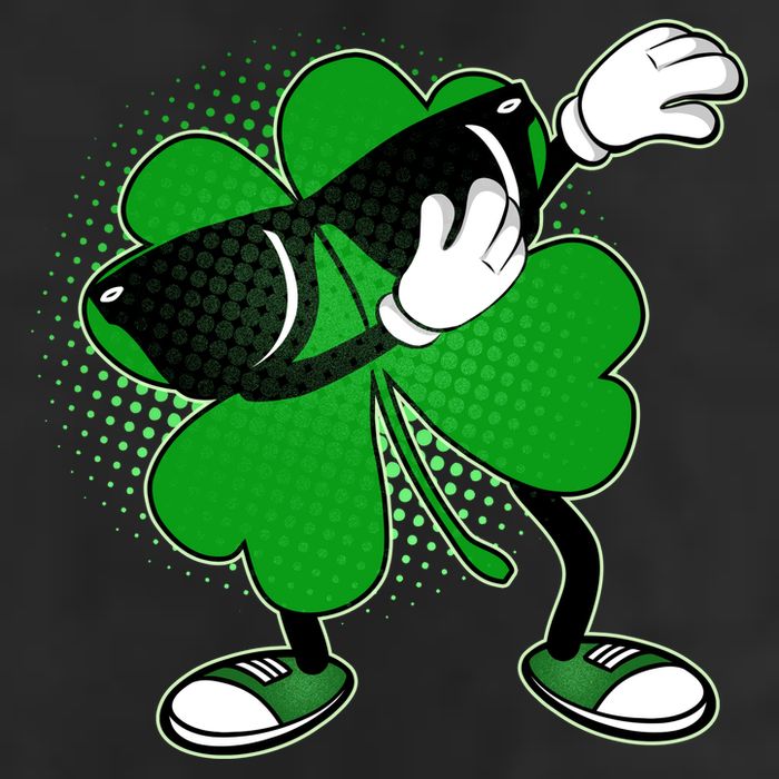 Dabbing St. Patrick's Day Shamrock Cool Comfort Performance Bucket Hat
