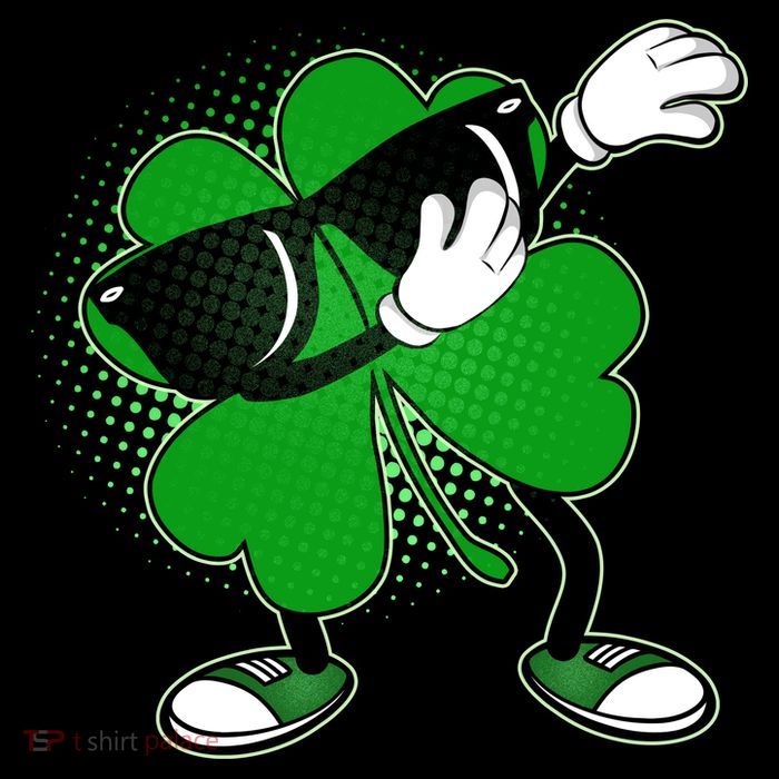 Dabbing St. Patrick's Day Shamrock Tall T-Shirt