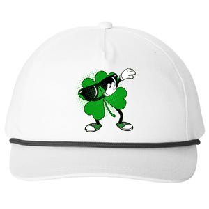 Dabbing St. Patrick's Day Shamrock Snapback Five-Panel Rope Hat