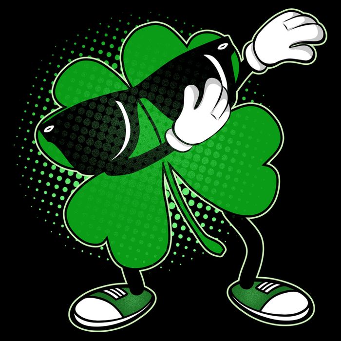 Dabbing St. Patrick's Day Shamrock Bucket Hat