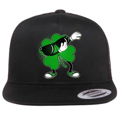 Dabbing St. Patrick's Day Shamrock Flatbill Hat