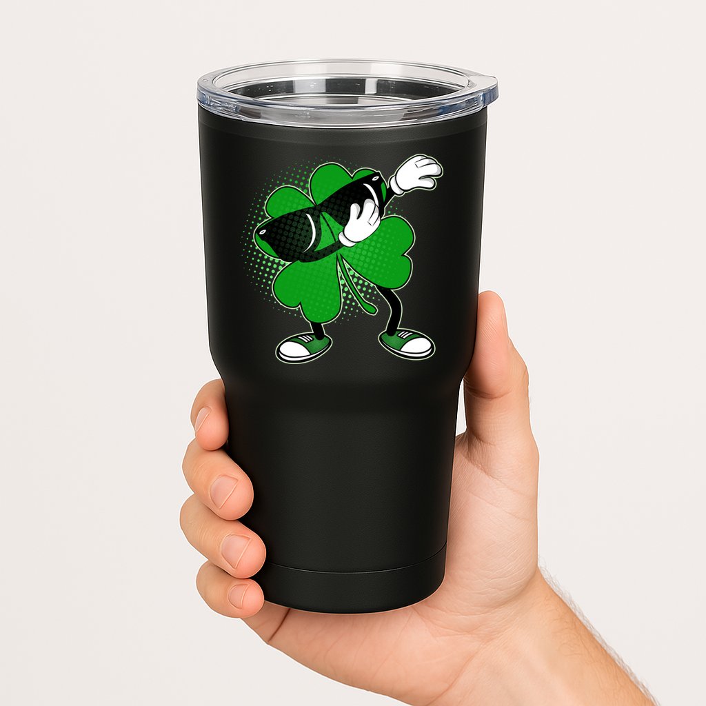 Dabbing St. Patrick's Day Shamrock Tumbler