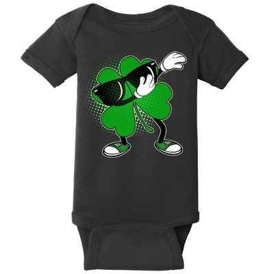 Dabbing St. Patrick's Day Shamrock Baby Bodysuit
