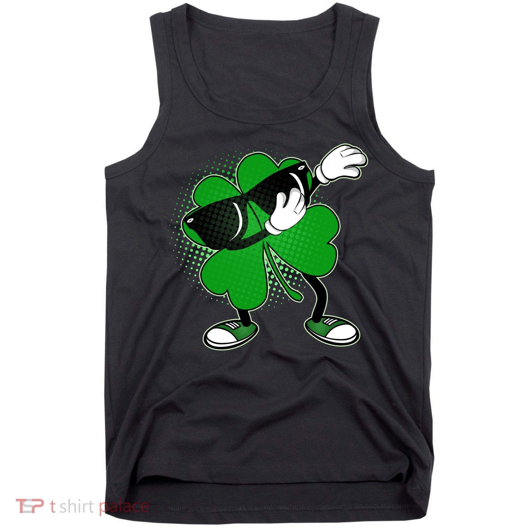 Dabbing St. Patrick's Day Shamrock Tank Top