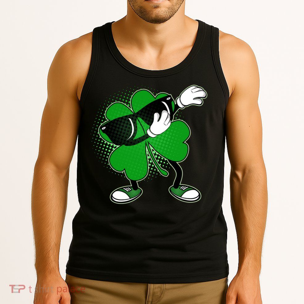 Dabbing St. Patrick's Day Shamrock Tank Top