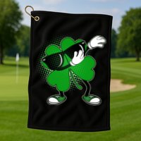 Dabbing St. Patrick's Day Shamrock Golf Towel