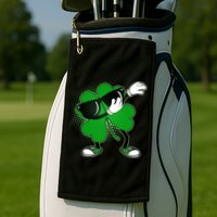 Dabbing St. Patrick's Day Shamrock Golf Towel