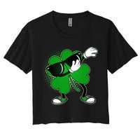 Dabbing St. Patrick's Day Shamrock Crop Top