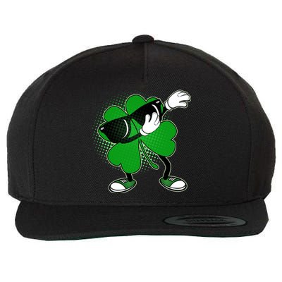 Dabbing St. Patrick's Day Shamrock Wool Snapback Cap