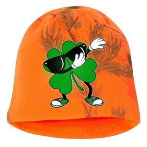 Dabbing St. Patrick's Day Shamrock Kati - Camo Knit Beanie