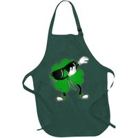 Dabbing St. Patrick's Day Shamrock Apron