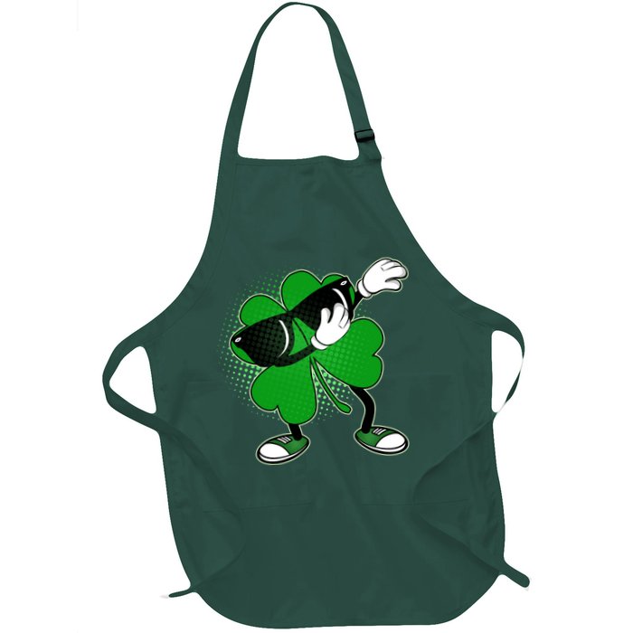 Dabbing St. Patrick's Day Shamrock Apron