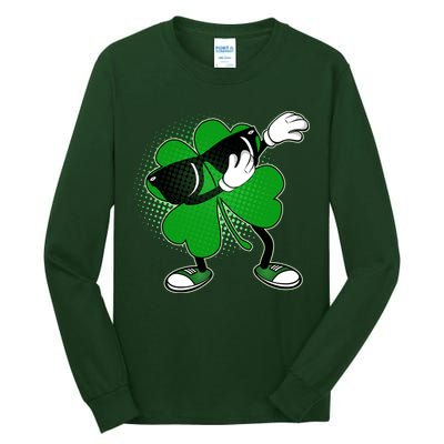 Dabbing St. Patrick's Day Shamrock Tall Long Sleeve T-Shirt