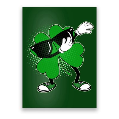 Dabbing St. Patrick's Day Shamrock Poster