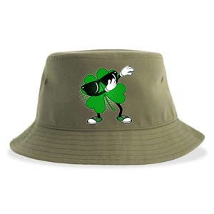 Dabbing St. Patrick's Day Shamrock Sustainable Bucket Hat