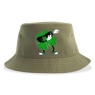 Dabbing St. Patrick's Day Shamrock Sustainable Bucket Hat