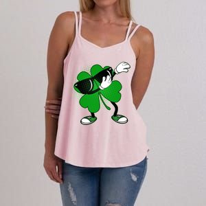 Dabbing St. Patrick's Day Shamrock Women's Strappy Tank