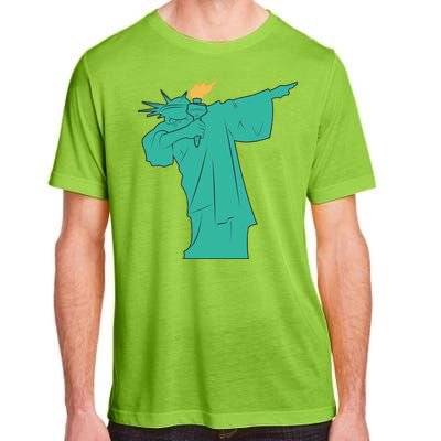 Dabbing Statue Of Liberty Adult ChromaSoft Performance T-Shirt