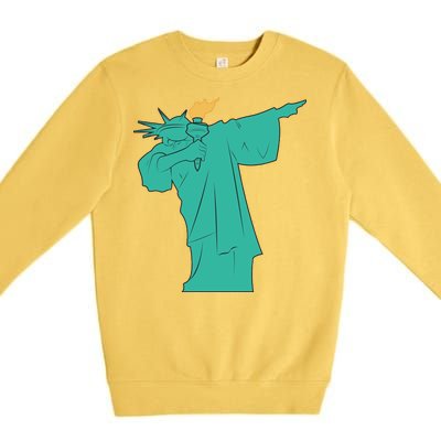 Dabbing Statue Of Liberty Premium Crewneck Sweatshirt