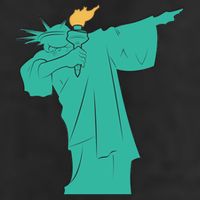 Dabbing Statue Of Liberty Cool Comfort Performance Bucket Hat