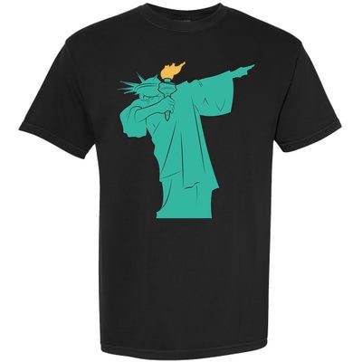 Dabbing Statue Of Liberty Garment-Dyed Heavyweight T-Shirt
