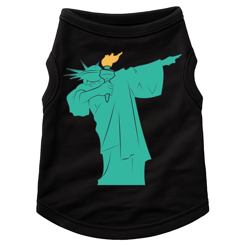 Dabbing Statue Of Liberty Doggie Tank