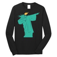 Dabbing Statue Of Liberty Long Sleeve Shirt