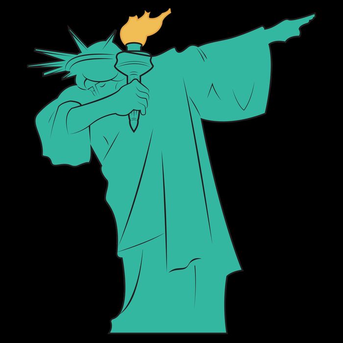 Dabbing Statue Of Liberty Apron