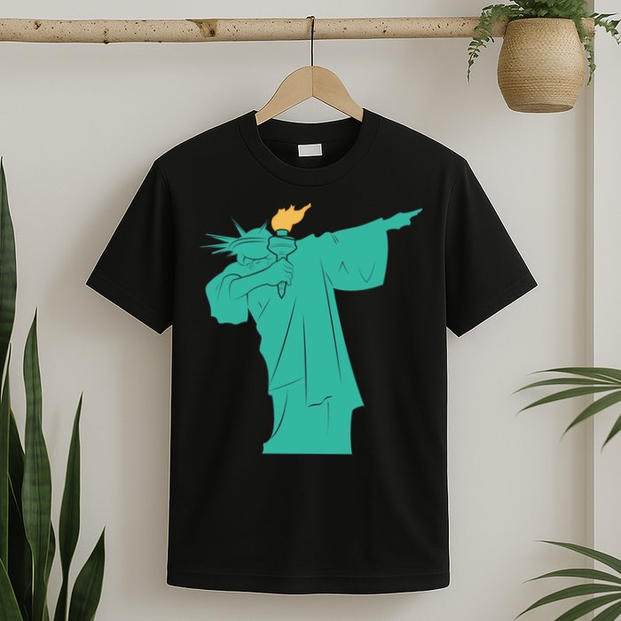 Dabbing Statue Of Liberty T-Shirt