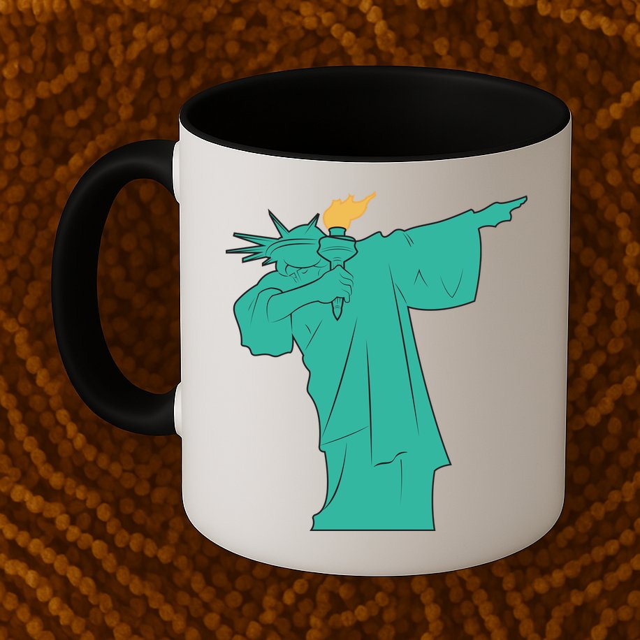 Dabbing Statue Of Liberty Mug