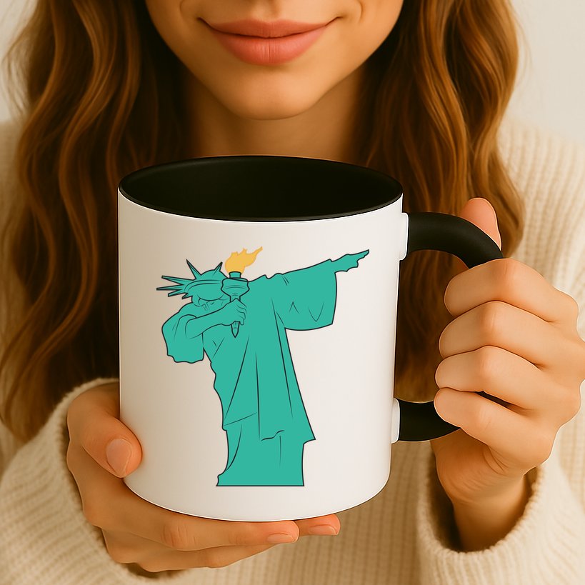 Dabbing Statue Of Liberty Mug