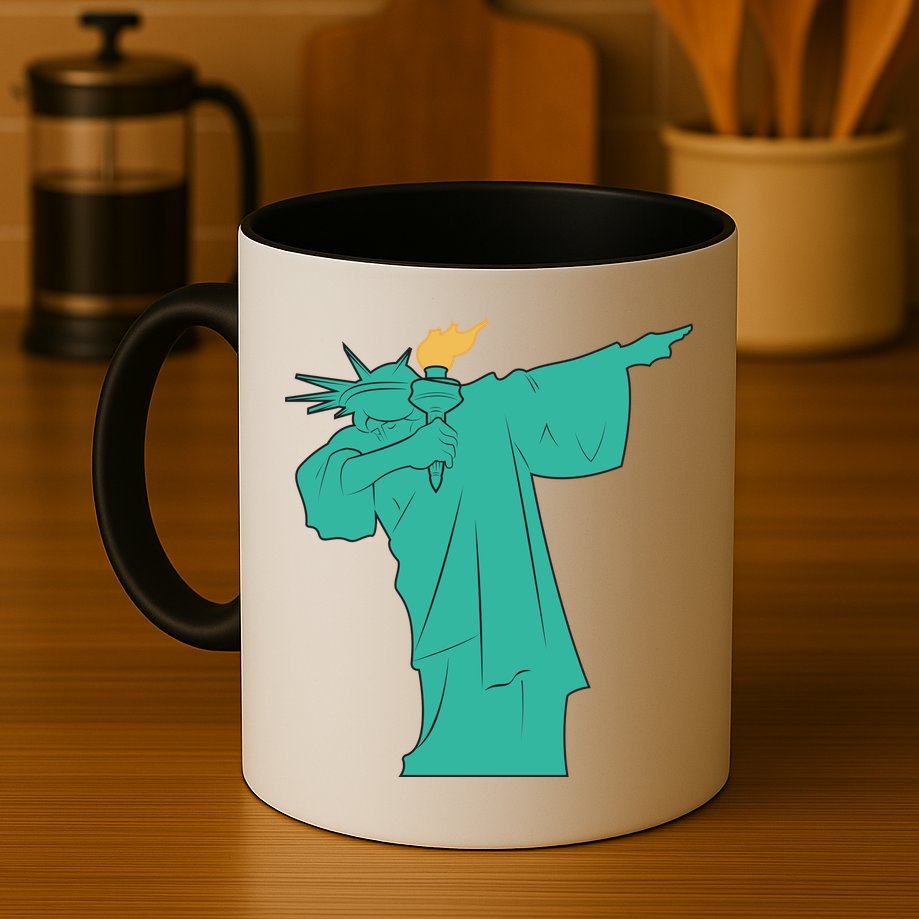 Dabbing Statue Of Liberty Mug