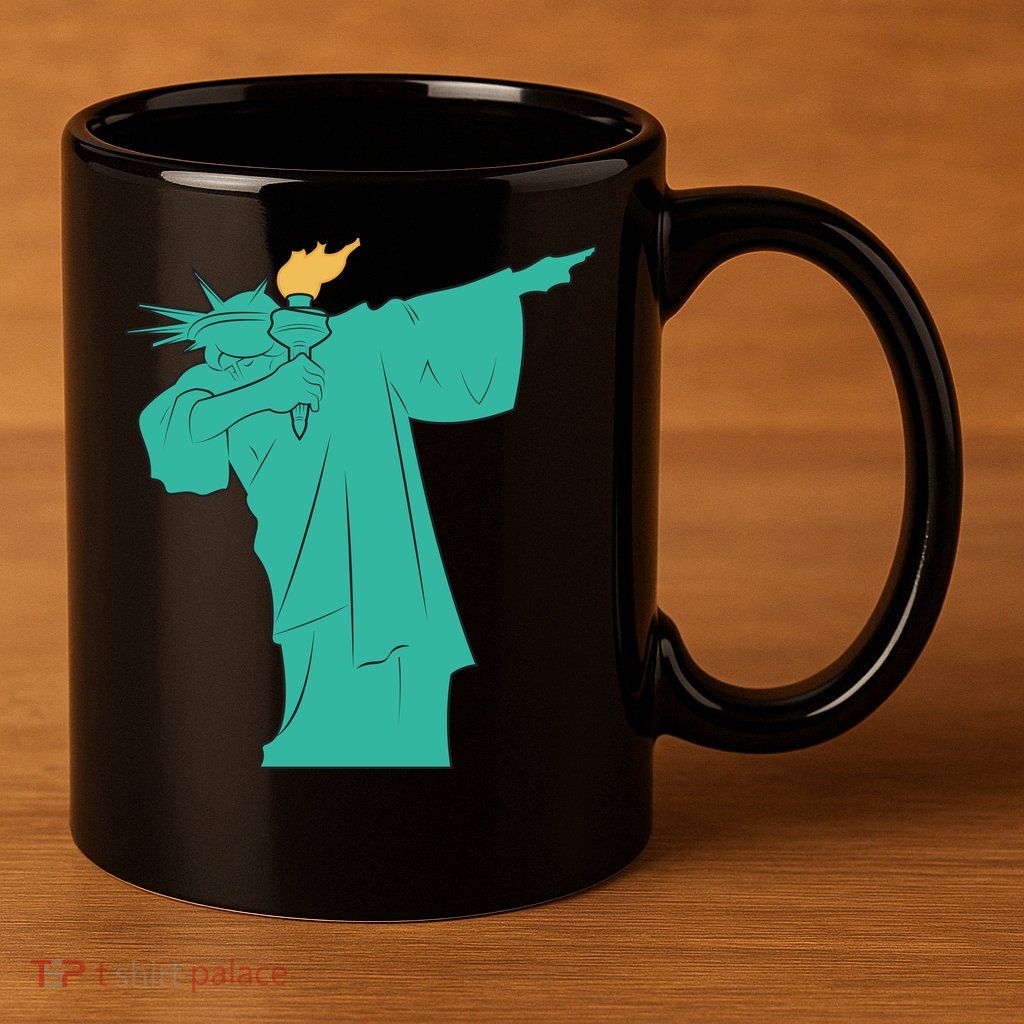 Dabbing Statue Of Liberty 11oz C Handle Ceramic Mug
