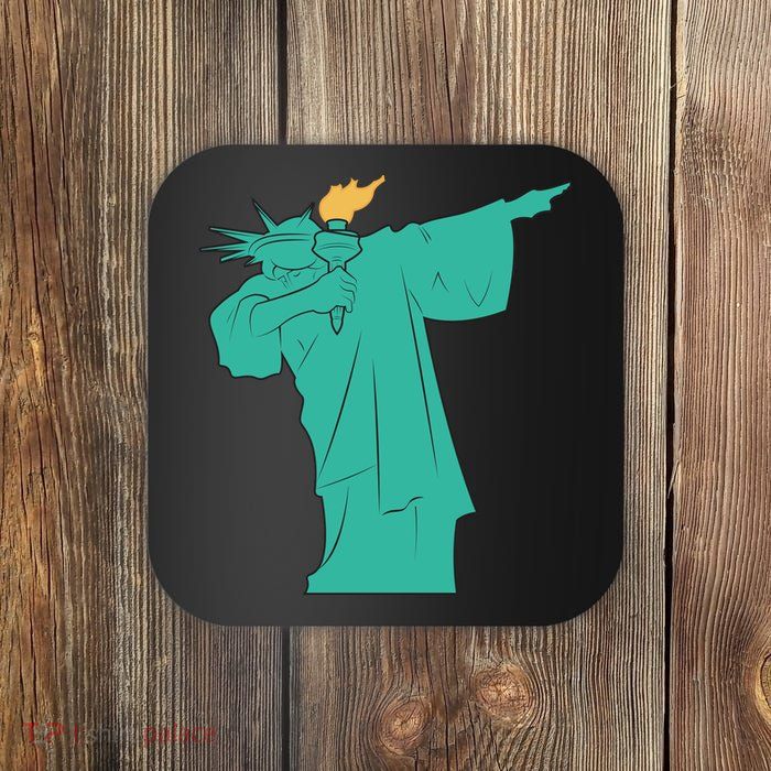 Dabbing Statue Of Liberty Coaster