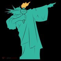 Dabbing Statue Of Liberty Coaster