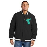 Dabbing Statue Of Liberty Insulated Varsity Jacket